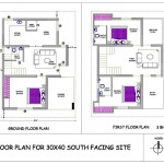 30 x 40 South Facing Floor Plan